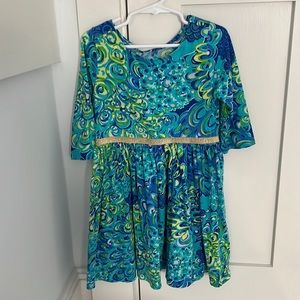 Lily Pulitzer girls cotton dress size medium 6-7